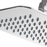 Project Source 1.0 -Spray Chrome 7.87-in Square Rain Shower Head 1.8 GPM