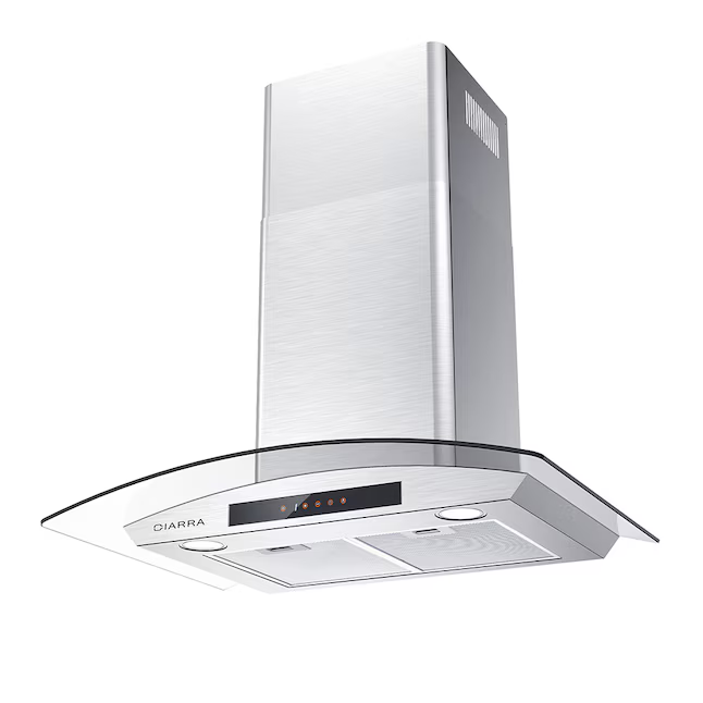 CIARRA 30-in Convertible 450-CFM Stainless Steel Wall-Mounted Range Hood, CAS75502 *JR2507, Retail: $429.99, FINAL PRICE: $279.99 + TAX