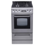 Avanti 20-in 4 burners 2.1-cu ft Freestanding Natural Gas Range (Stainless Steel), DGR20P3S *JR2510, Retail: $1,159.99, FINAL PRICE: $599.99 + TAX