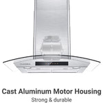 CIARRA 30-in Convertible 450-CFM Stainless Steel Wall-Mounted Range Hood, CAS75502 *JR2507, Retail: $429.99, FINAL PRICE: $279.99 + TAX