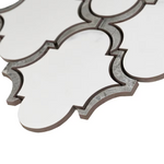 **PER PC** Waterjet Arabesque White Polished 10x13 Mosaic, LW0319018, 7.83sf, 9pcs, 33lbs, FINAL PRICE: $4.99/pc, $44.91/bx + Tax