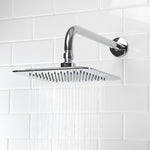 Project Source 1.0 -Spray Chrome 7.87-in Square Rain Shower Head 1.8 GPM