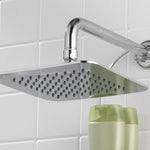 Project Source 1.0 -Spray Chrome 7.87-in Square Rain Shower Head 1.8 GPM