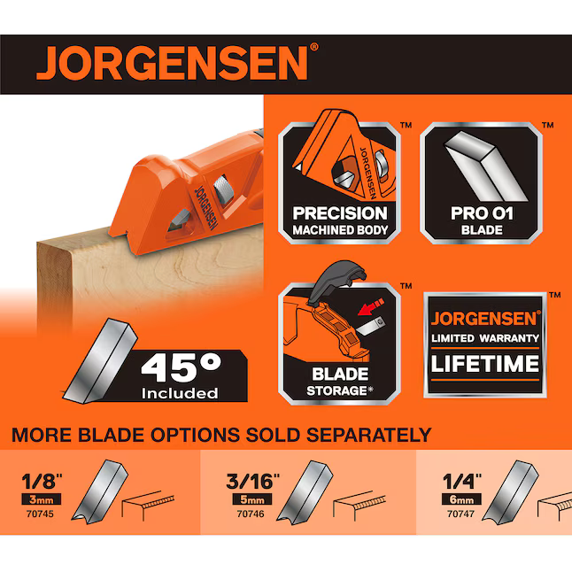 Jorgensen 6.5-in Corner Easing Plane, 70740 #5109571  *JR2510, Retail: $29.98, FINAL PRICE: $16.99 + TAX