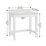 ** Assembly Required ** Alpine Reserve Preslar 36-in White ADA Vanity with Engineered Carrara Marble Top, 1703VADA-36-201-925-UM, [FB280], FINAL PRICE: $499.99 + Tax