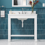 ** Assembly Required ** Alpine Reserve Odell 36-in White ADA Vanity with Engineered Carrara Marble Top, 1808VADA-36-201-925-UM, [FB272], FINAL PRICE: $549.99 + Tax