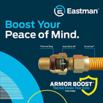 EASTMAN 48-in 3/4 -in MIP Inlet x 3/4 -in MIP Outlet Corrugated Stainless Steel Gas Appliance Installation Kit, 30YE54V45048K #5137068  *JR2512, Retail: $39.98, FINAL PRICE: $27.99 + TAX