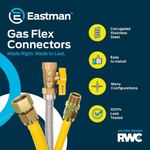 EASTMAN 48-in 3/4 -in MIP Inlet x 3/4 -in MIP Outlet Corrugated Stainless Steel Gas Appliance Installation Kit, 30YE54V45048K #5137068  *JR2512, Retail: $39.98, FINAL PRICE: $27.99 + TAX