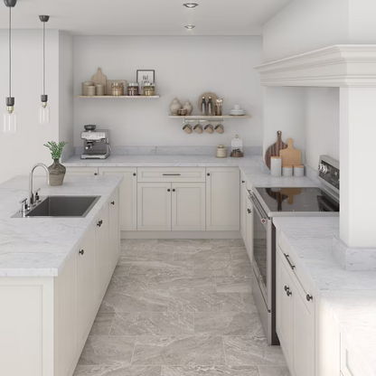 allen + roth Meno Mosso Gray 12x24 Polished Porcelain, 5091115, 8mm, 9 pcs, 17.01 sf, 74 lbs, FINAL PRICE: $1.50/sf, $25.52/box + TAX