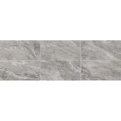 allen + roth Meno Mosso Gray 12x24 Polished Porcelain, 5091115, 8mm, 9 pcs, 17.01 sf, 74 lbs, FINAL PRICE: $1.50/sf, $25.52/box + TAX