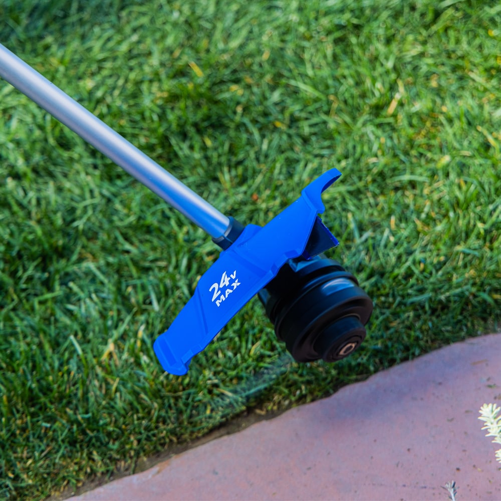Kobalt 24-volt 14-in Straight Shaft Battery String Trimmer 4.0 Ah (Battery Included) (Charger Included) [FBM-102]
