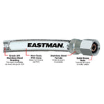 EASTMAN 10-ft 1/4 -in Compression Inlet x 1/4 -in Compression Outlet Stainless steel Ice maker