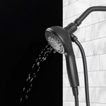 Alpine Reserve Galway 6 -Spray Matte Black 5-in Round Handheld Shower Head 1.8 GPM