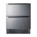 Summit Appliance 27-in 2-Drawer Built-in/Freestanding Drawer Refrigerator (Panel-Ready Stainless Steel front/black Cabinet), SPR275OS2D *JR2510, Retail: $2,838.00, FINAL PRICE: $1,599.99 + TAX