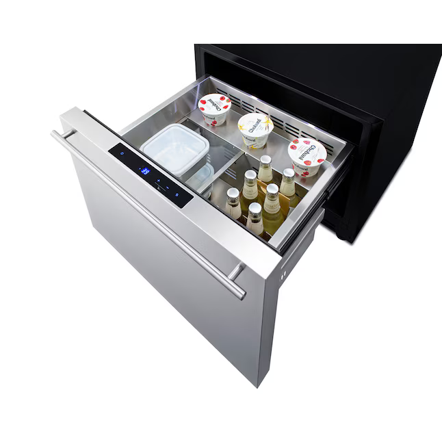 Summit Appliance 24-in Built-in/Freestanding Drawer Refrigerator (Panel-Ready Stainless Steel Front/Back Cabinet), SDR24 *JR2508, Retail: $, FINAL PRICE: $1199.99 + TAX