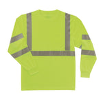 Ergodyne Type R, Class 3 Adult unisex Yellow Medium weight Short sleeve Striped T-shirt ( XL ) Item #