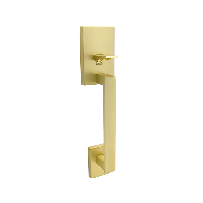 Honeywell satin gold Interior or Exterior Keyed Entry Door Handle, 8120007, RETAIL: $69.98, FINAL PRICE: $47.99 + tax