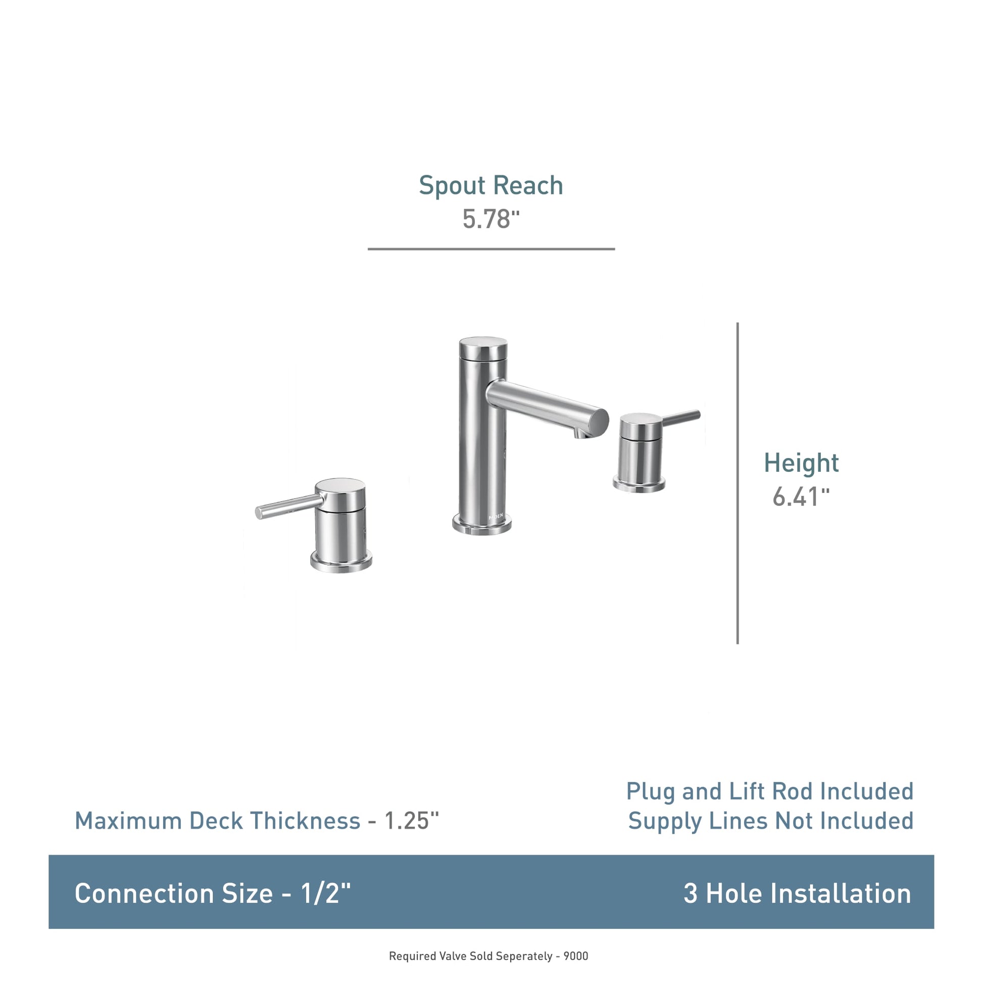 Moen Align Matte Black Widespread 2-handle WaterSense Low-arc Residential Handle Bathroom Sink Faucet with Drain
