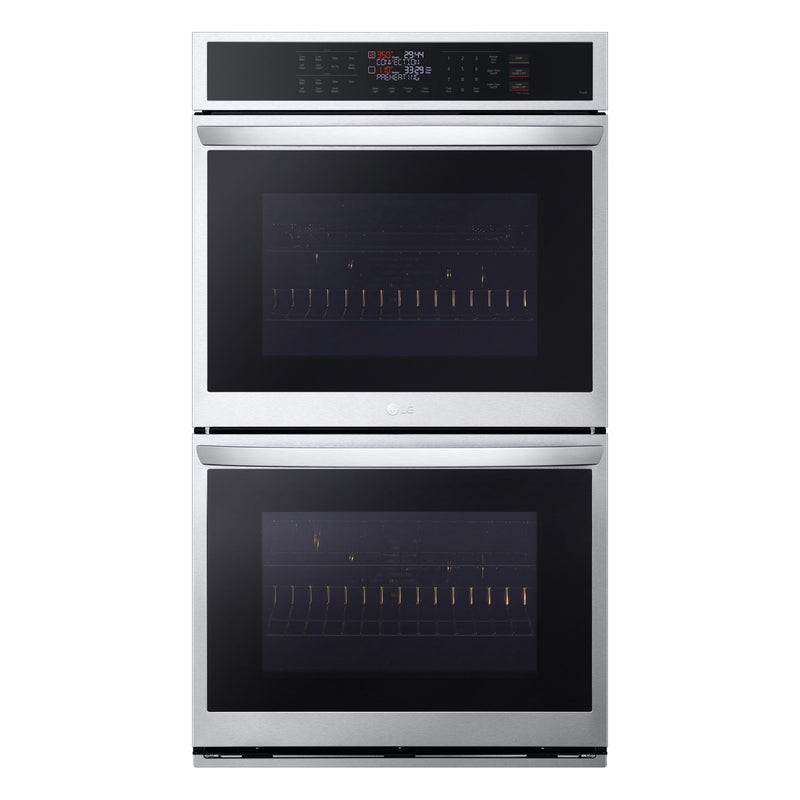 LG 30 inch Double Electric Wall Oven with Air Fry Self-cleaning ( PrintProof Stainless Steel )
