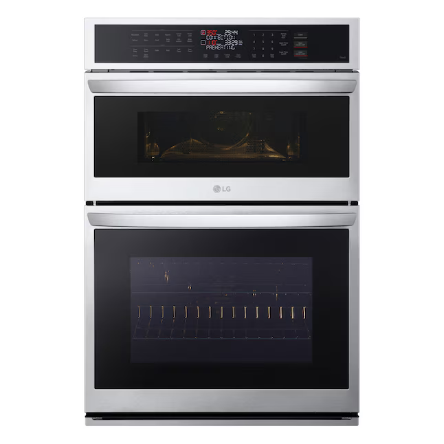 LG 30-in Self-cleaning Air Fry Smart Compatible Microwave Wall Oven Combo (PrintProof Stainless Steel), WCEP6423F/00 *JR2508, Retail: $3799, FINAL PRICE: $1,599.99 + TAX