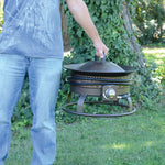 Bond 18.5-in W 54000 Maximum BTUs Steel Round Portable Liquid propane Fire pit