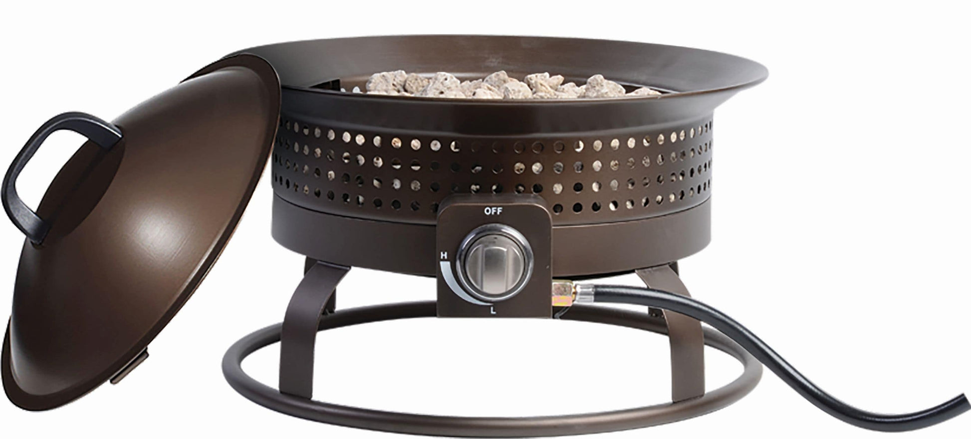 Bond 18.5-in W 54000 Maximum BTUs Steel Round Portable Liquid propane Fire pit