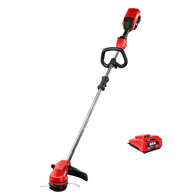 SKIL 40-volt 14-in Straight Shaft Battery String Trimmer 2.5 Ah (Battery Included) (Charger Included) [FBM-104]