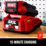 SKIL PWR CORE 40 40-volt 24-in Battery Hedge Trimmer 2.5 Ah Battery Included , Charger Included [FBM-152]