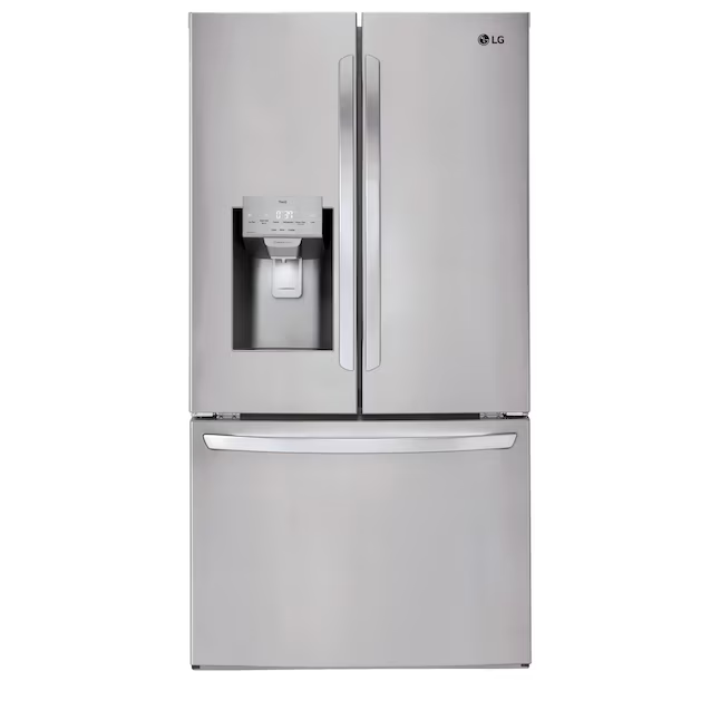 LG Standard-Depth 27.7-cu ft 3 -Door 36-in Wide with Ice Maker ( Printproof Stainless Steel ) ENERGY STAR Certified