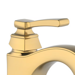 Alpine Reserve Chesler Brushed Gold Single Hole 1-handle WaterSense High-arc Residential Handle Bathroom Sink Faucet with Drain with Deck Plate, 67095W-624408 #3808602 *JR2511, Retail: $89.00, FINAL PRICE: $49.99 + TAX