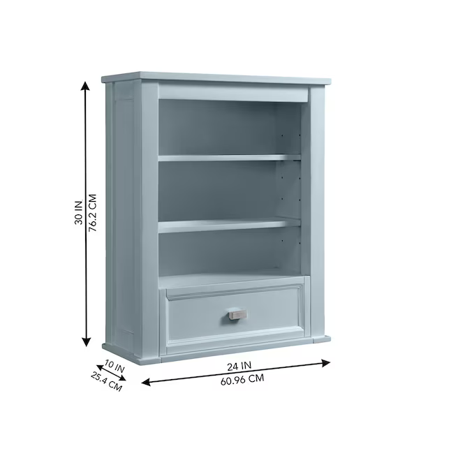 Alpine Reserve Canterbury 24-in Light Blue Wall Cabinet, 1227WC-24-287, FINAL PRICE: $49.99 + Tax