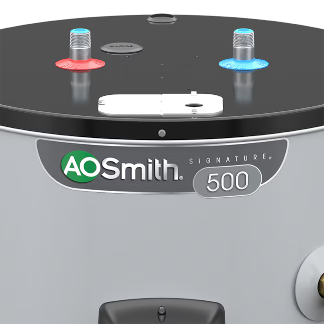 A.O. Smith Signature 300 50-Gallons Short 5500-watt Double Element Grid Capable Smart Electric Water Heater with Leak Detection, EEA9-50R55DV 100 *HD2509, Retail: $849.00, FINAL PRICE: $499.99 + TAX