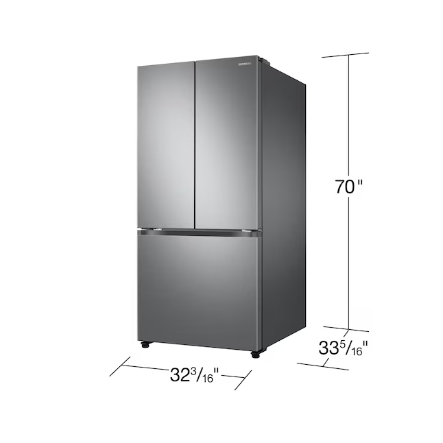 Samsung 24.5-cu ft Smart French Door Refrigerator with Ice Maker (Stainless Steel) ENERGY STAR