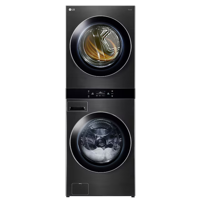 LG Washtower Stacked Laundry Center with 5-cu ft Front load Washer and Electric 7.4-cu ft Dryer (ENERGY STAR)