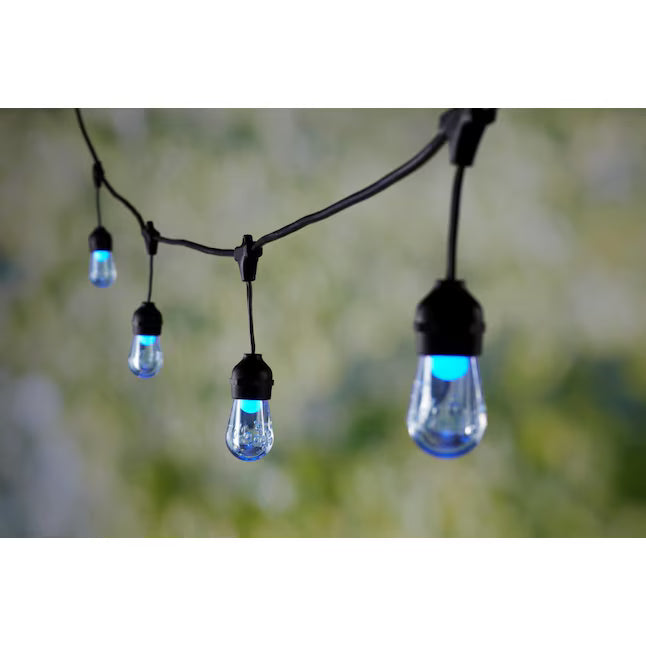 Harbor Breeze 24-ft Plug-in Black/multi Outdoor String Light with 12 Color changing -Light LED Novelty Bulbs, RETAIL: $54.98, FINAL PRICE: $29.99 + TAX