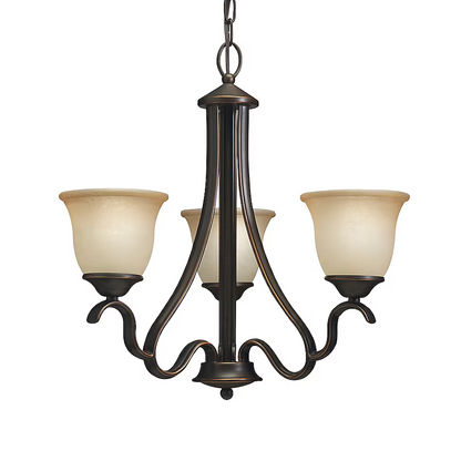 Portfolio Llana 3-Light Black Bronze Traditional Dry Rated Chandelier, 34349 0261860, CLEARANCE PRICE: $19.99 + TAX