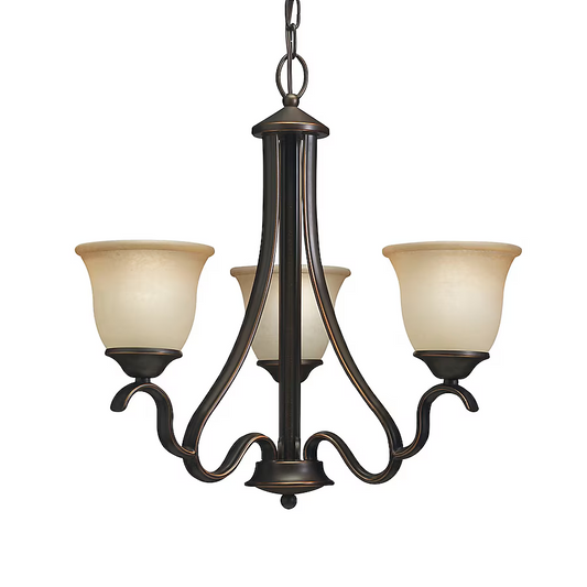 Portfolio Llana 3-Light Black Bronze Traditional Dry Rated Chandelier, 34349 0261860, CLEARANCE PRICE: $19.99 + TAX