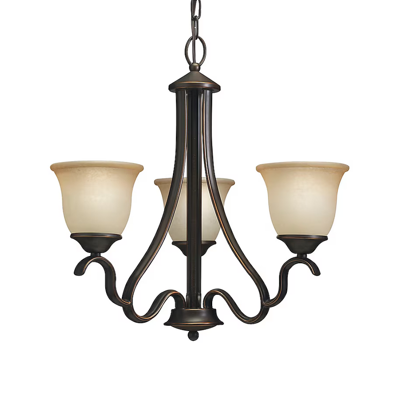 Portfolio Llana 3-Light Black Bronze Traditional Dry Rated Chandelier, 34349 0261860, CLEARANCE PRICE: $19.99 + TAX