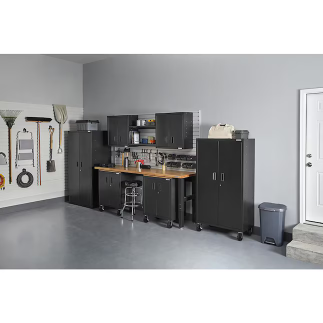 Gladiator Ready-to-Assemble Full-Door Wall GearBox 28-Inches W x 28-Inches H x 12-Inches D Wall-mounted Steel Garage Cabinet in Gray, GAWG28FDESG/00 *HD2507, Retail: $219.99, FINAL PRICE: $119.99 + TAX