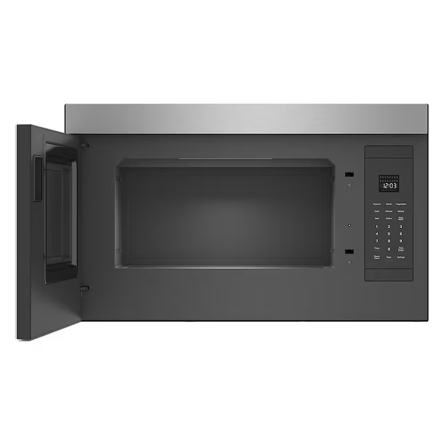KitchenAid Flush Built in Design 1.1-cu ft 1000-Watt 30-in Over-the-Range Microwave with Sensor Cooking (Printshield Stainless)