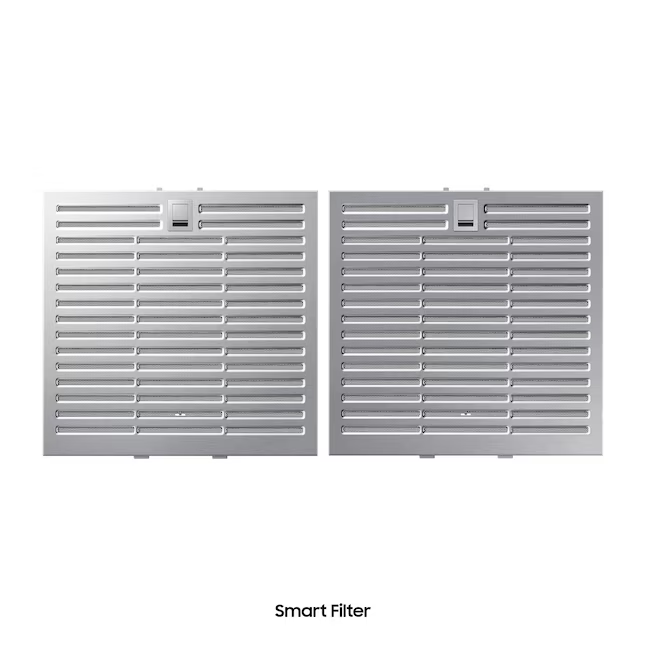 Samsung Bespoke 30-in Convertible 390-CFM White Glass Wall-Mounted Range Hood with Charcoal Filter, NK30CB600W12 *JR2511, Retail: $1,049.00, FINAL PRICE: $429.99 + TAX