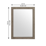 Ellen DeGeneres Valerosa 22-in x 30-in Framed Bathroom Vanity Mirror (Rustic Taupe Oak), 1658MR-22-267, FINAL PRICE: $39.99 + Tax