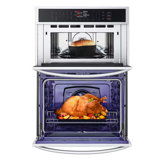 LG 30-in Self-cleaning Air Fry Smart Compatible Microwave Wall Oven Combo (PrintProof Stainless Steel), WCEP6423F/00 *JR2508, Retail: $3799, FINAL PRICE: $1,599.99 + TAX