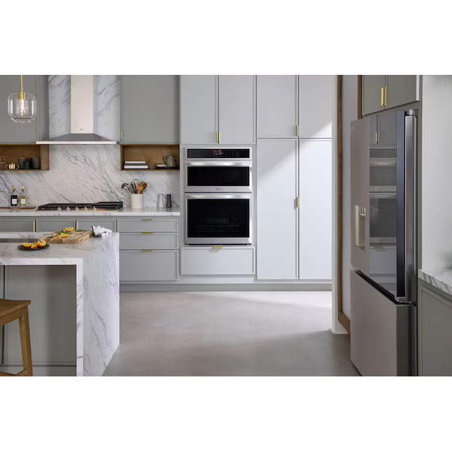 LG 30-in Self-cleaning Air Fry Smart Compatible Microwave Wall Oven Combo (PrintProof Stainless Steel), WCEP6423F/00 *JR2508, Retail: $3799, FINAL PRICE: $1,599.99 + TAX