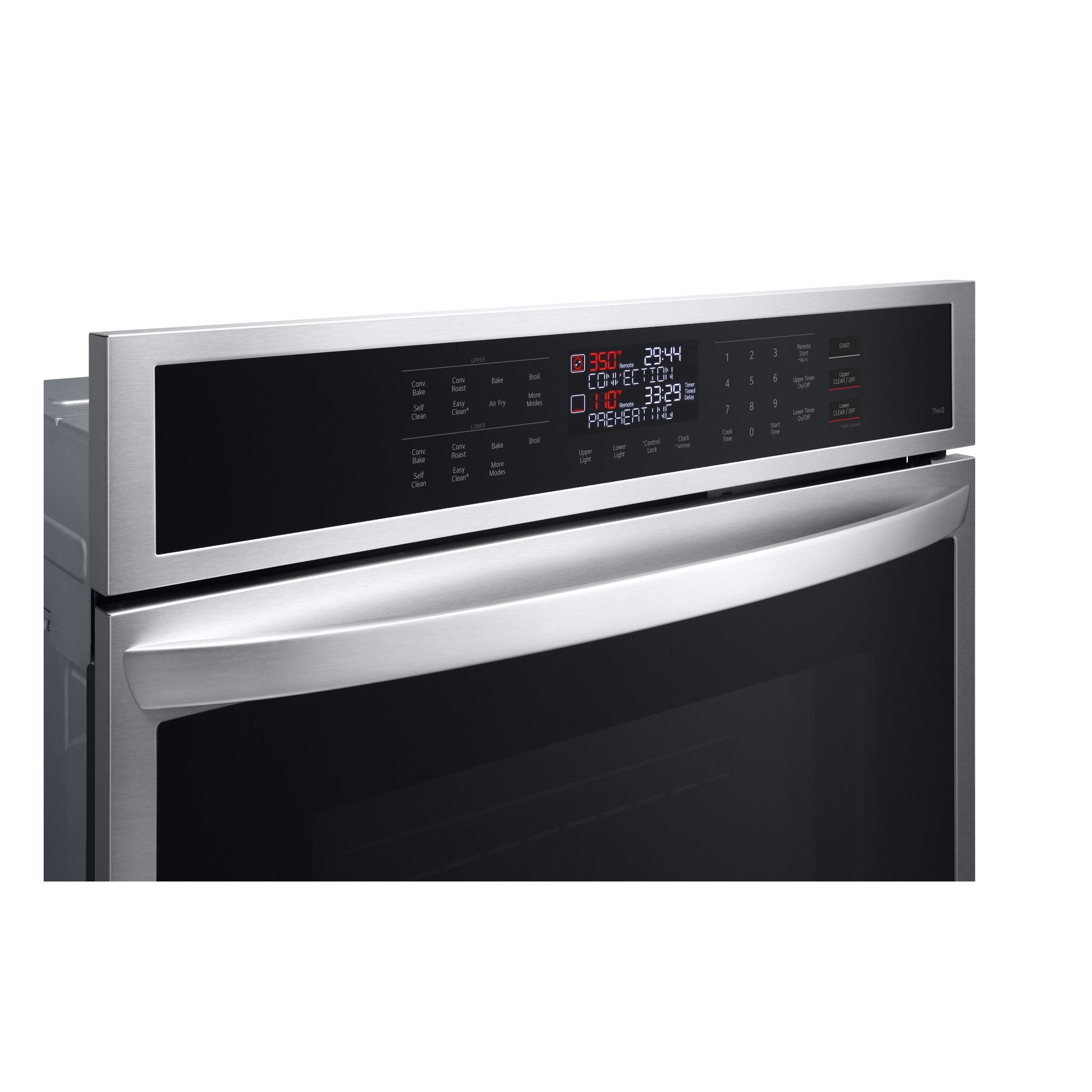 LG 30 inch Double Electric Wall Oven with Air Fry Self-cleaning ( PrintProof Stainless Steel )