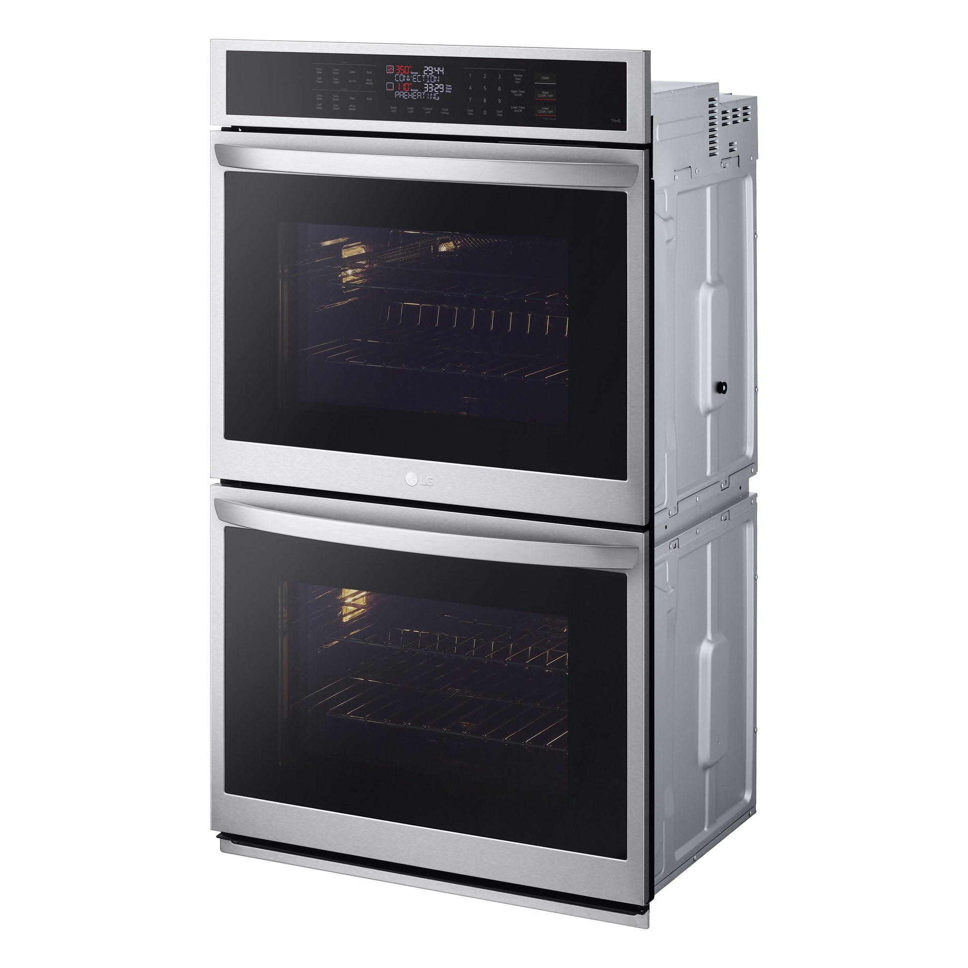 LG 30 inch Double Electric Wall Oven with Air Fry Self-cleaning ( PrintProof Stainless Steel )