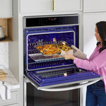 LG 30 inch Double Electric Wall Oven with Air Fry Self-cleaning ( PrintProof Stainless Steel )