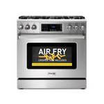 Thor Kitchen 36-in 6 burners 6-cu ft Air Fry Convection Oven Freestanding Natural Gas Range (Stainless Steel), TRG3601 *JR2510, Retail: $4,999.00, FINAL PRICE: $3,199.99 + TAX