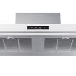 Samsung Bespoke 36-in Convertible 390-CFM White Glass Wall-Mounted Range Hood with Charcoal Filter