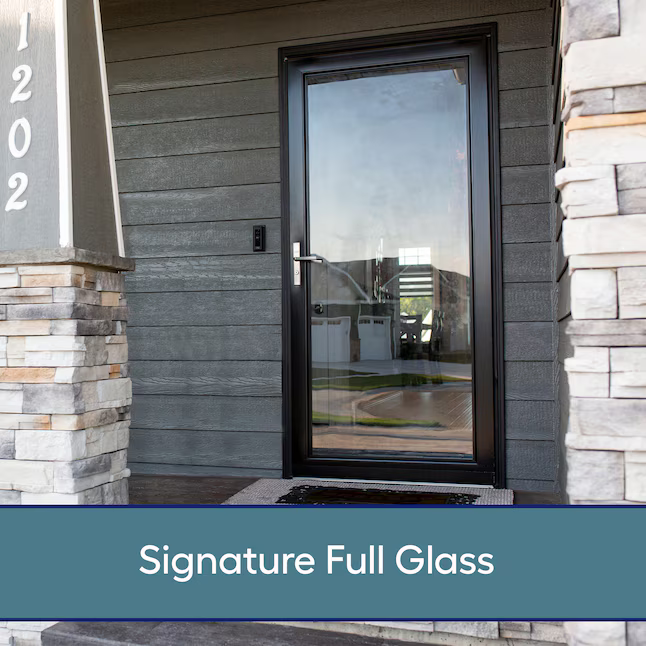 LARSON Signature Selection 32-in x 81-in White Aluminum Reversible Hinge Storm Door Full-view with Interchangeable Screen (Handle Not Included), 14904031  #758238 *JR2508, Retail: $254.00, FINAL PRICE: $149.99 + TAX